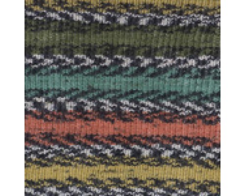 Пряжа Yarnart Crazy Color 163 (Горчица, Терракот, Хаки)