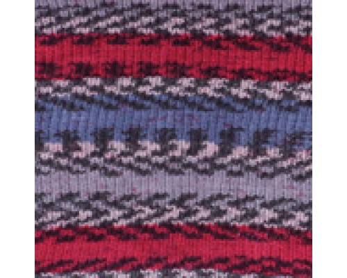 Пряжа Yarnart Crazy Color 164 (Серый, Коралл, Лиловый)